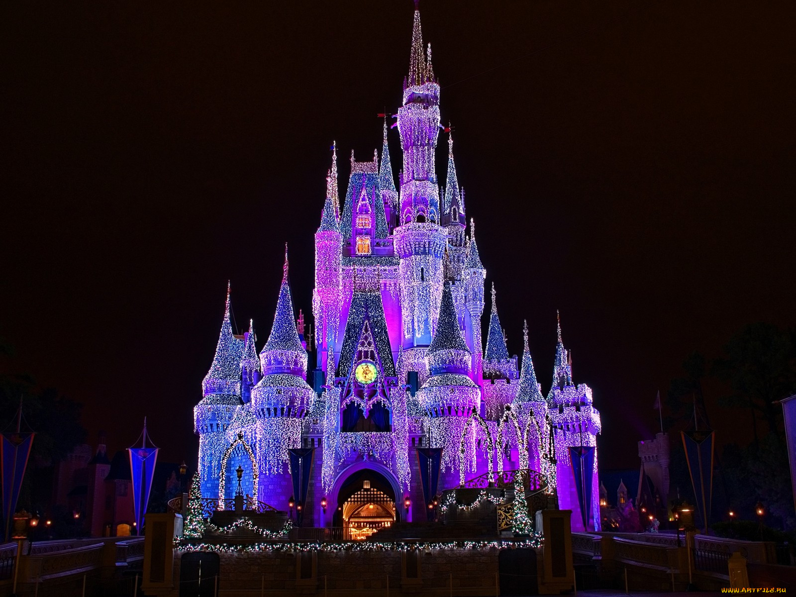 disney, cinderella, castle, dream, lights, , 